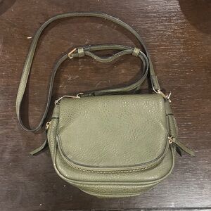 Moda Luxe Sage Green Crossbody Bag